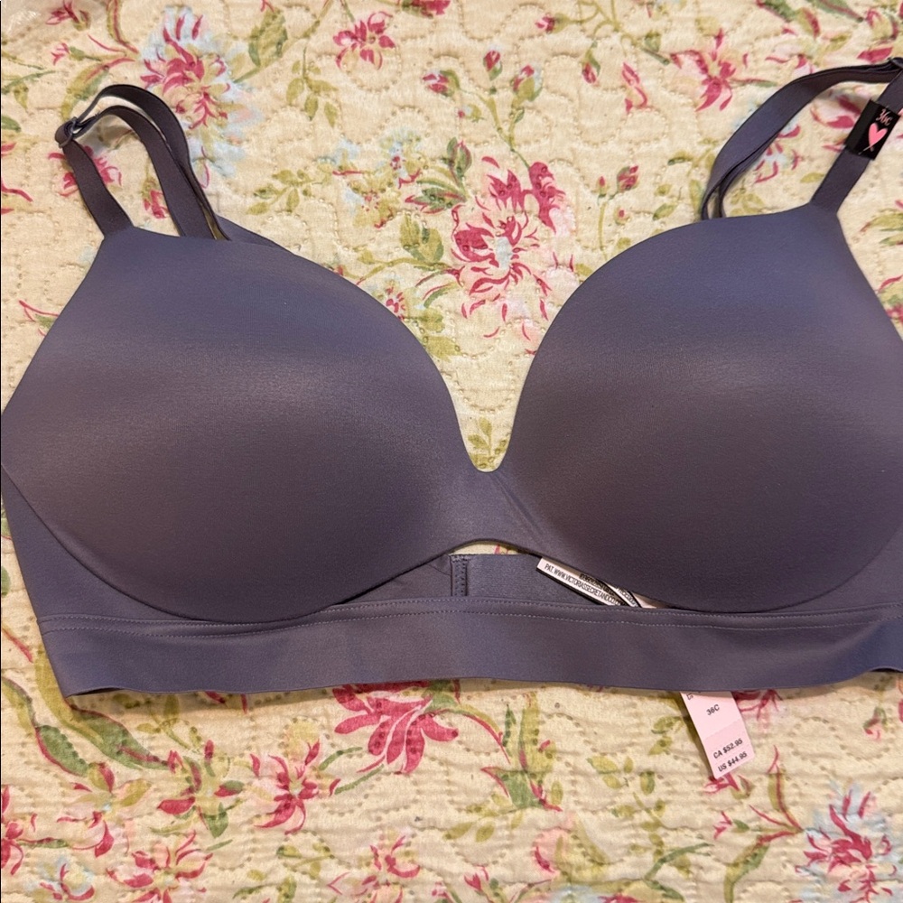 Gray Wireless Bra